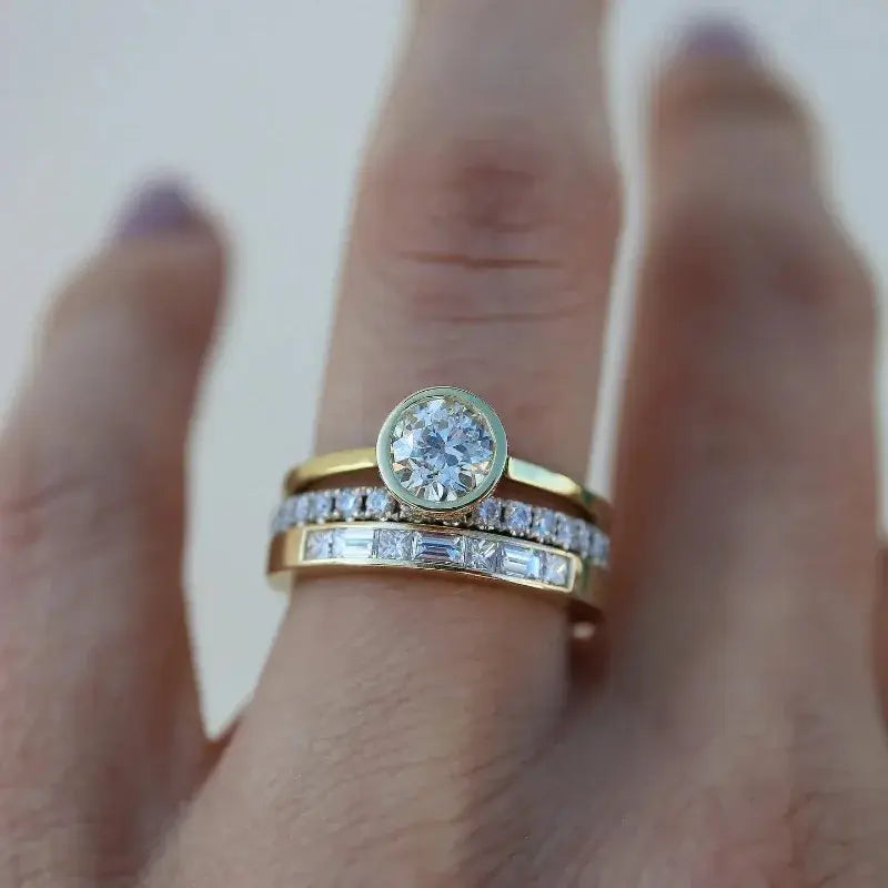 Light Ring Set in Vintage Style