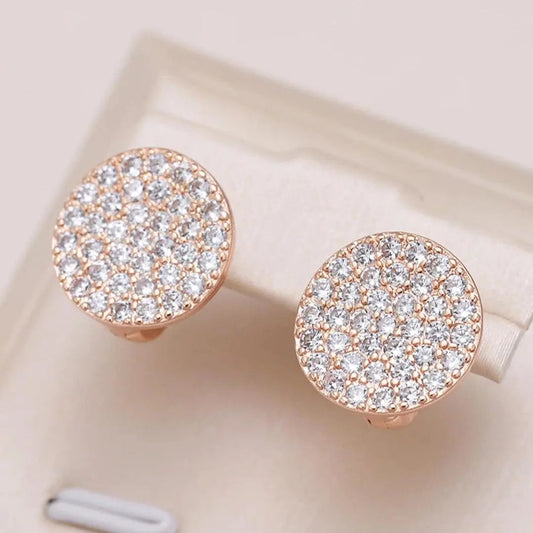 Gold Shiny Plate Earrings