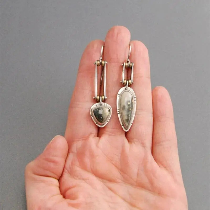 Long Mechanical Earrings in Punk Style